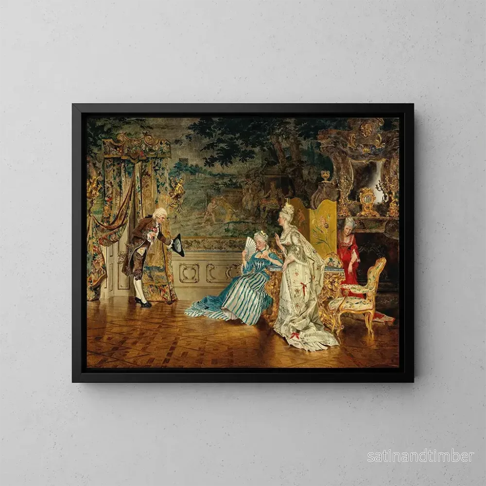 Reproduktion av målningen Le Cavalier - Johann Hamza