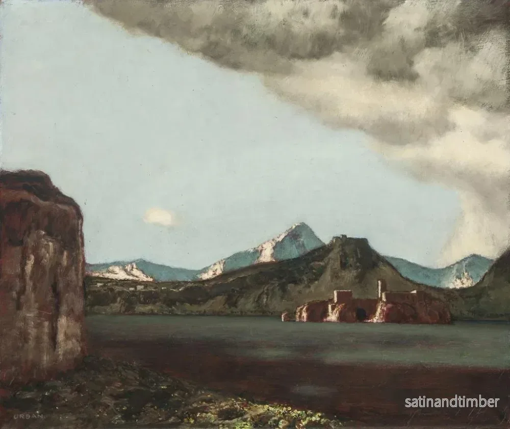 Reproduktion av målningen Sirocco vid Gardasjön - Hermann Urban - Bild 2