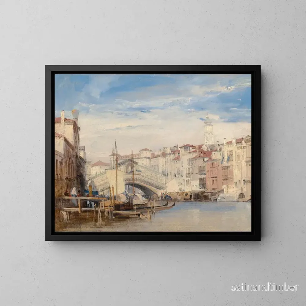 Reproduktion av målningen Le Rialto à Venise – Richard Parkes Bonington Reproduktion av målningen Le Rialto à Venise – Richard Parkes Bonington