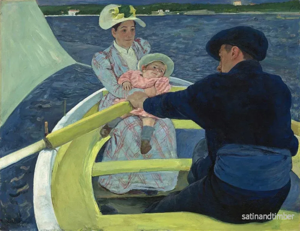 Reproduktion av målningen La Sortie en bateau - Mary Cassatt - Bild 2