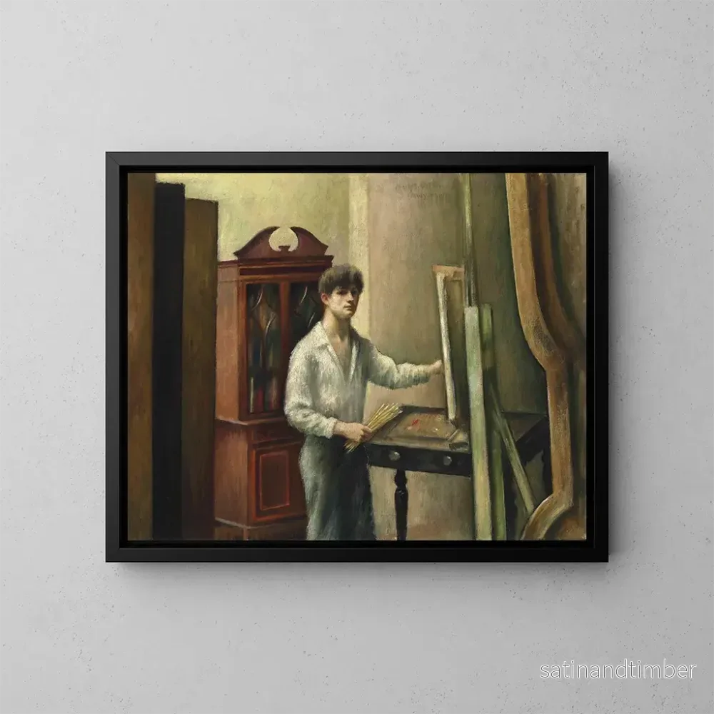 Reproduktion av målningen L'artiste dans son atelier - Mark Gertler