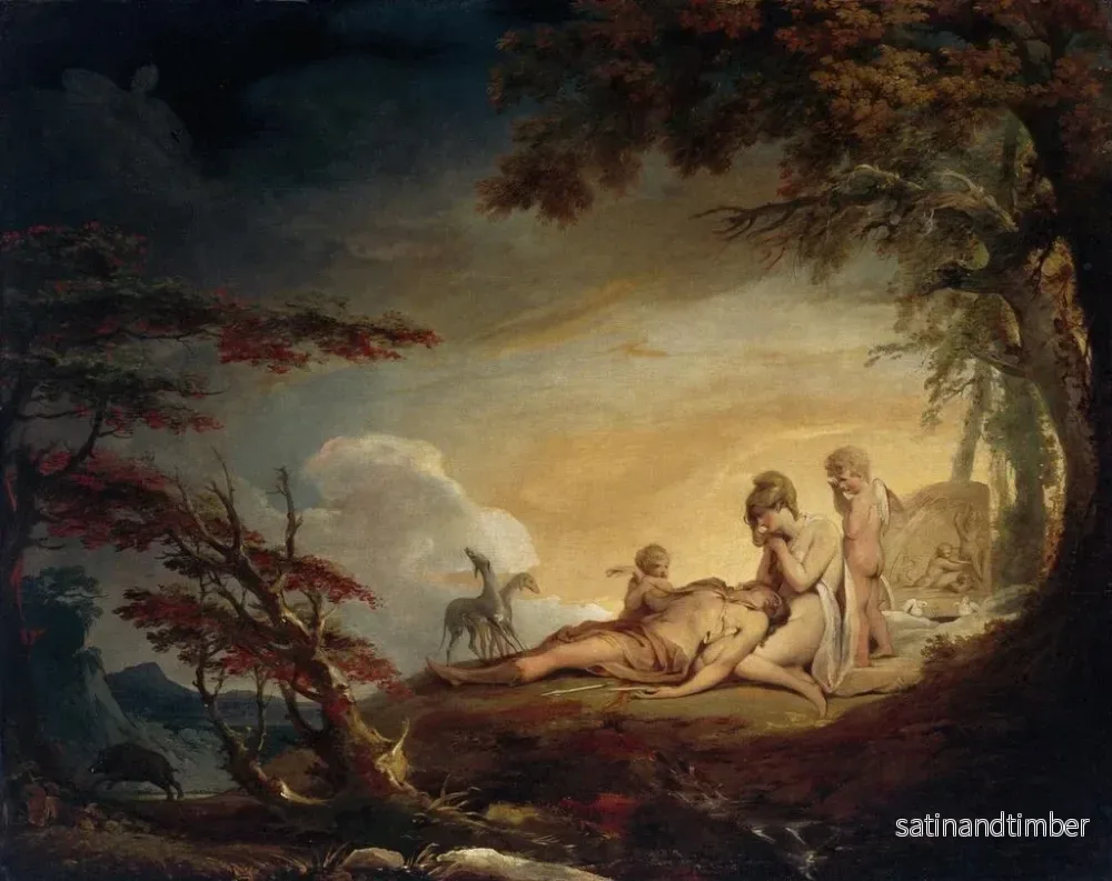 Reproduktion av målningen La Mort d'Adonis - James Barry - Bild 2