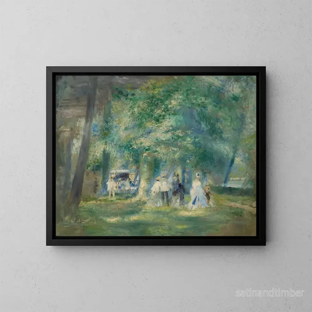 Reproduktion av målningen La fête de Saint-Cloud - Pierre-Auguste Renoir