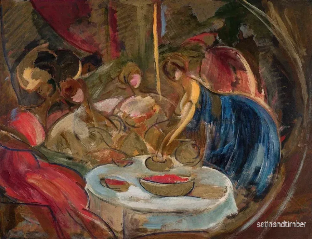 Reproduktion av målningen Tête de femme juive - Leon Chwistek - Bild 2
