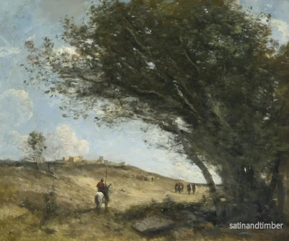 Reproduktion av målningen Les Gaulois - Jean-Baptiste-Camille Corot - Bild 2