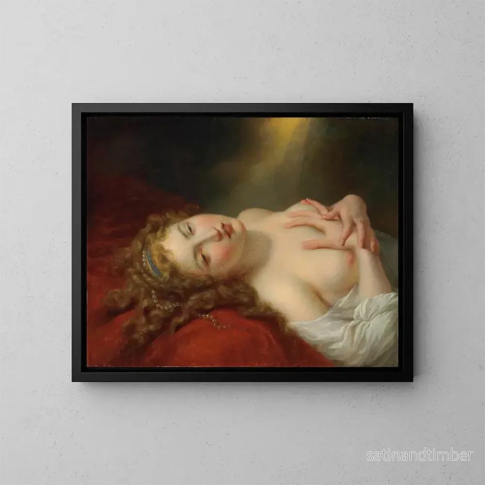Reproduktion av målningen Dana - Jean-Baptiste Regnault