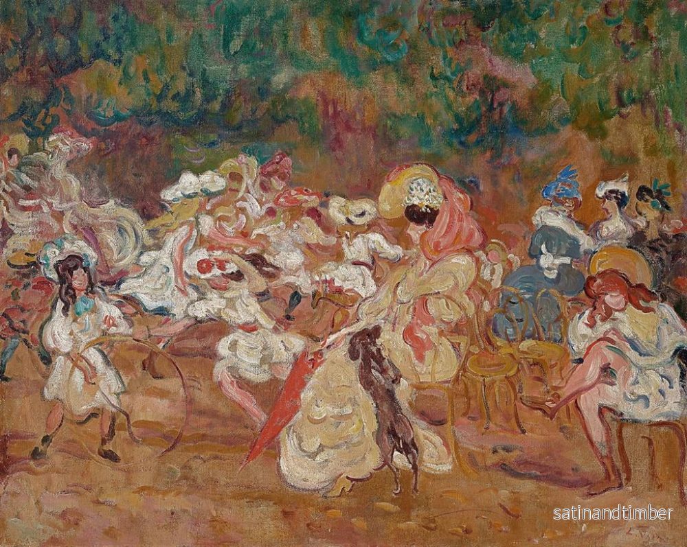 Reproduktion av målningen av Barnens lekar - Louis Valtat - Bild 2