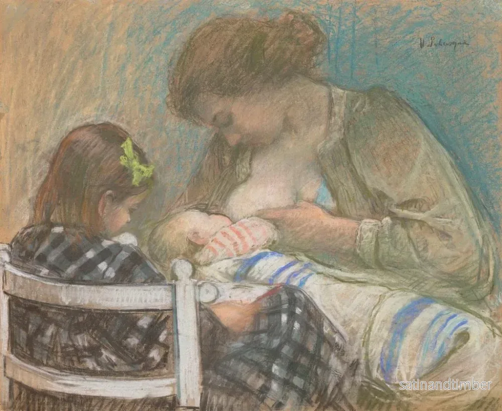 Reproduktion av målningen Maternité - Henri Lebasque - Bild 2