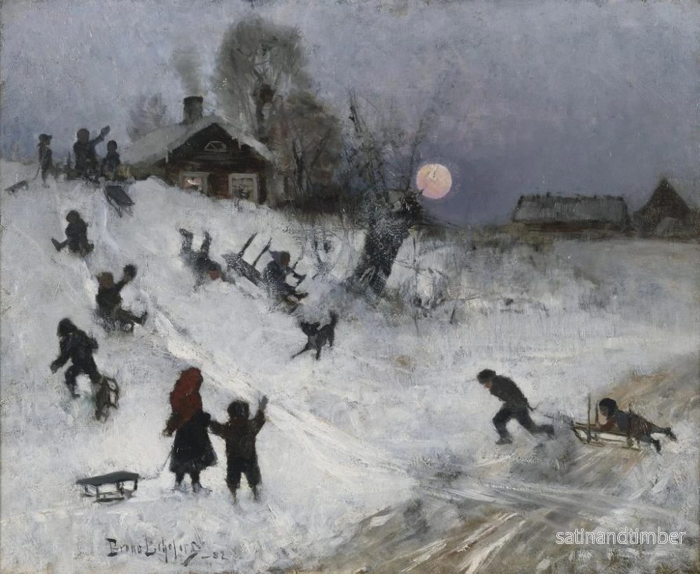 Reproduktion av målningen Traîneau - Bruno Liljefors - Bild 2