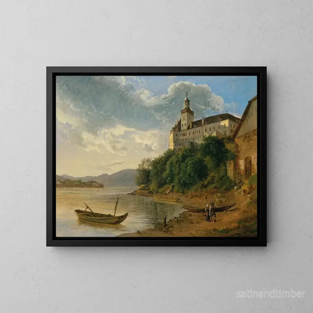 Reproduktion av målningen Château de Persenbeug - Joseph Rebell