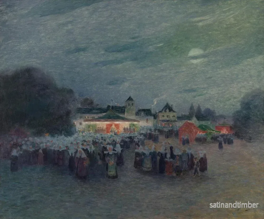 Reproduktion av målningen Manger au clair de lune - Ferdinand du Puigaudeau - Bild 2