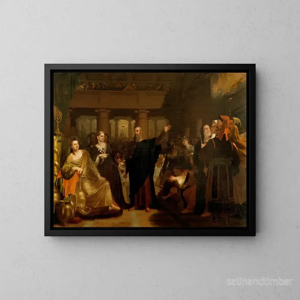 Reproduktion av målningen Le Festin de Balthazar - Washington Allston