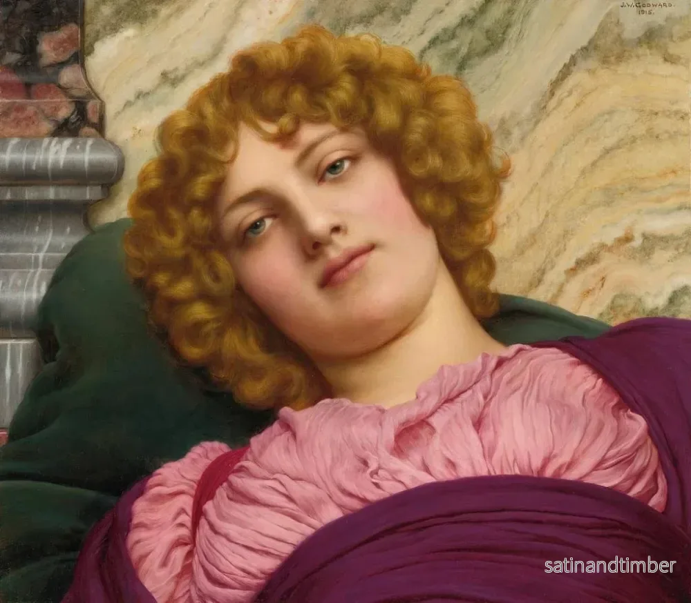 Reproduktion av målningen Myrhinna - John William Godward - Bild 2