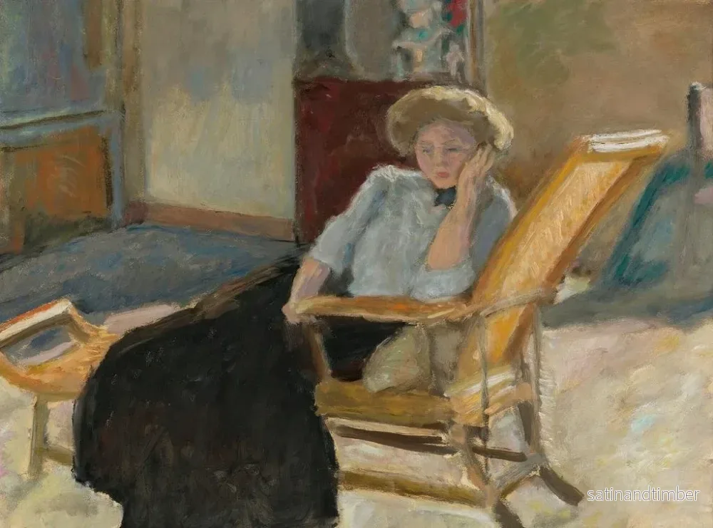 Reproduktion av målningen av en sittande kvinna - Pierre Bonnard - Bild 2