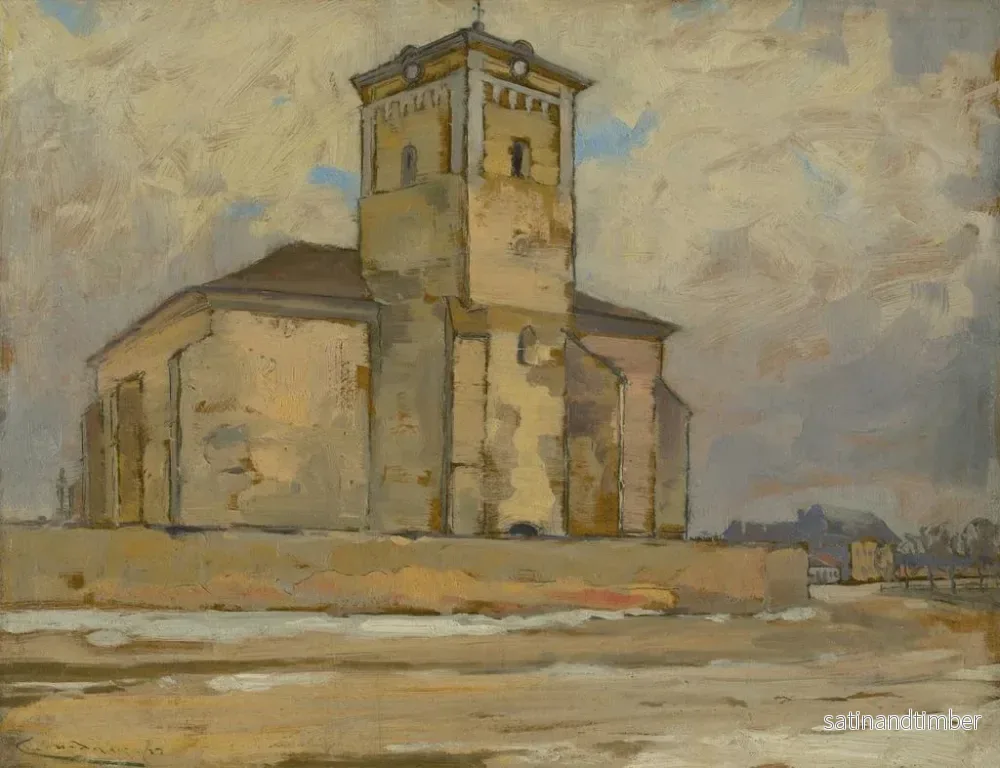 Reproduktion av målningen av kyrka i Moldavien - Ludovit Ordok - Bild 2