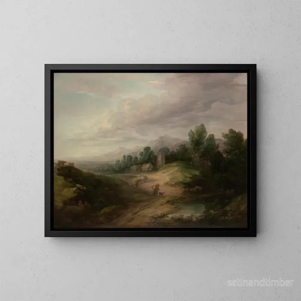Reproduktion av målningen av högt skogigt landskap - Thomas Gainsborough