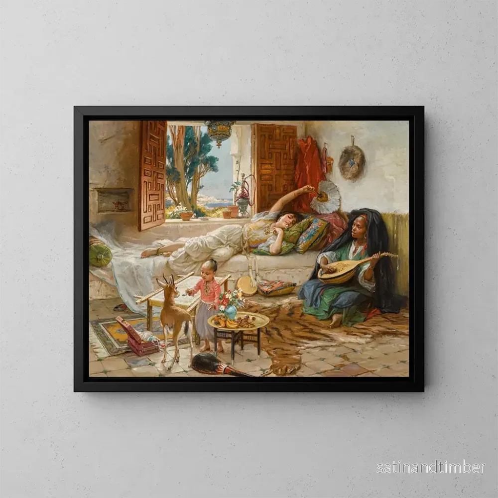 Reproduktion av målningen Repos de l’après-midi à Alger – Frederick Arthur Bridgman Reproduktion av målningen Repos de l’après-midi à Alger – Frederick Arthur Bridgman