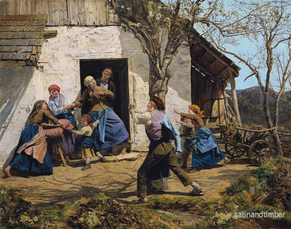 Reproduktion av målningen La ressuscitée - Ferdinand Georg Waldmüller - Bild 2
