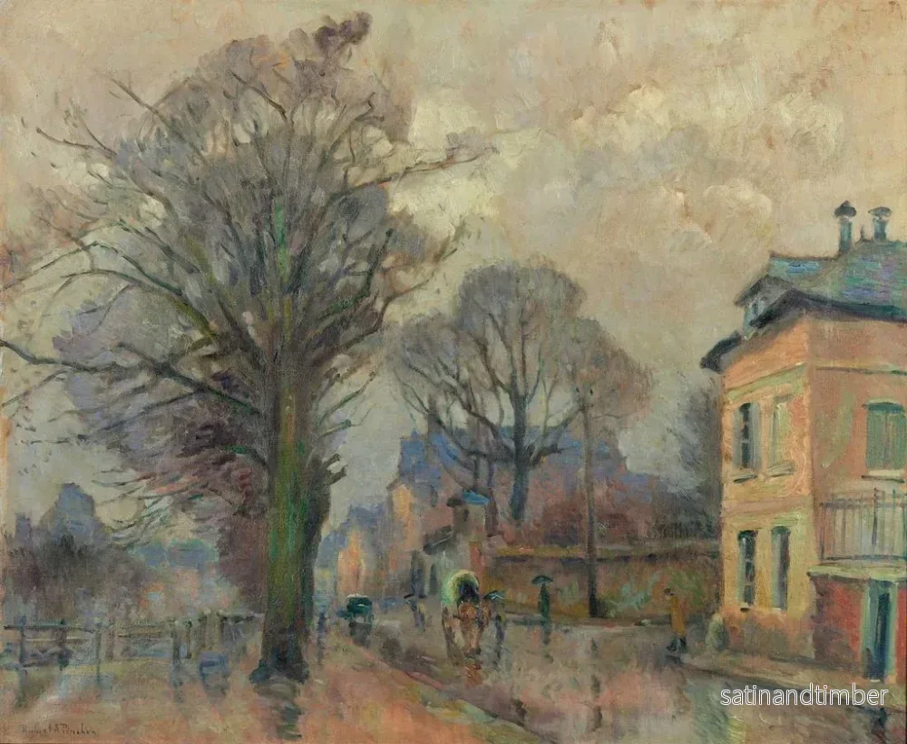 Reproduktion av målningen Faubourg de Rouen - Robert Antoine Pinchon - Bild 2