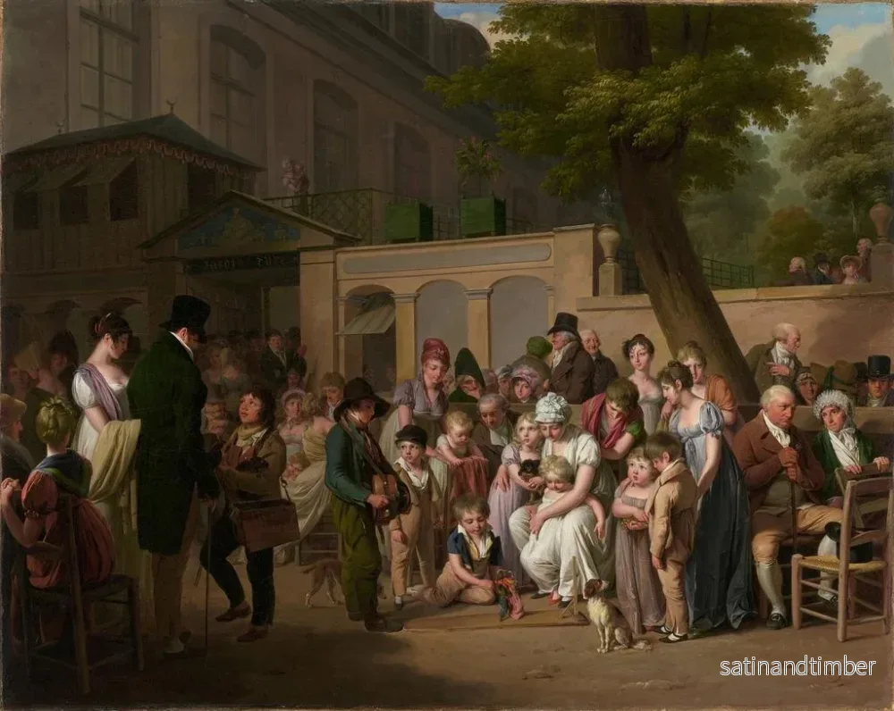 Reproduktion av målningen Entré till den turkiska trädgården - Louis Léopold Boilly - Bild 2