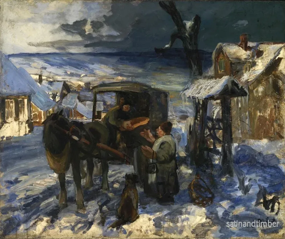 Reproduktion av målningen av byscen - George Overbury Hart - Bild 2