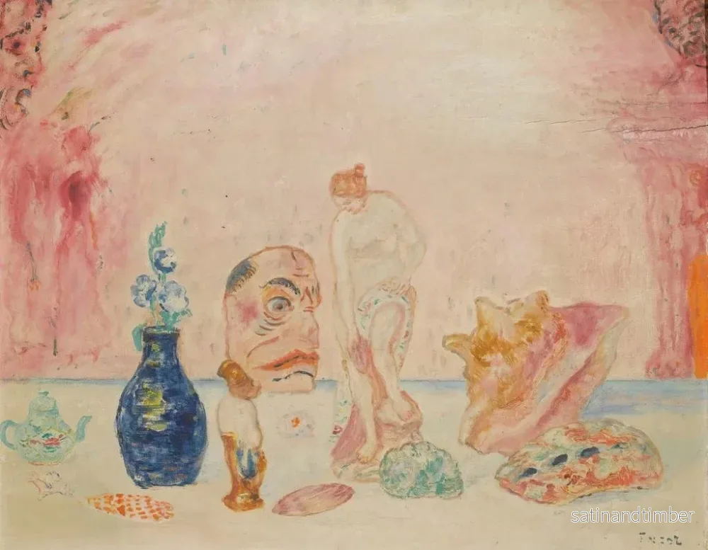 Reproduktion av målningen Coquilles och statyetter - James Ensor - Bild 2