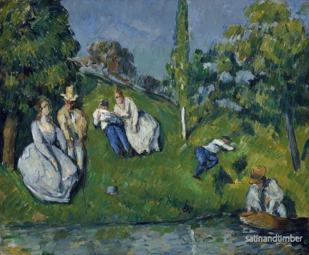Reproduktion av målningen L'Étang - Paul Cézanne - Bild 2