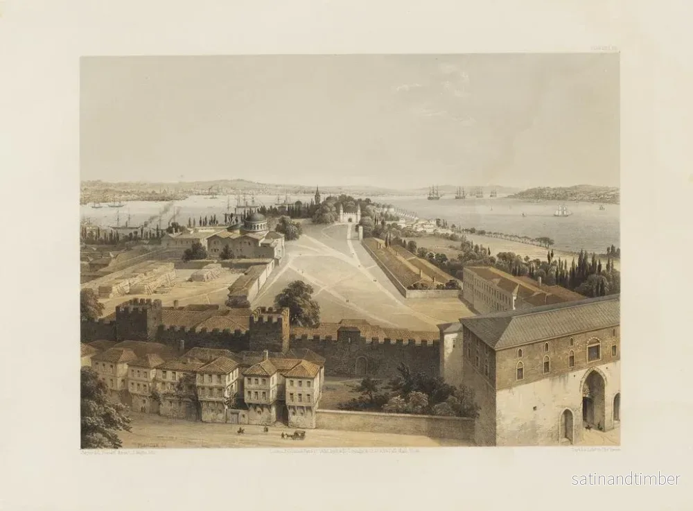 Reproduktion av målningen av den nyligen restaurerade Sainte Sophie i Konstantinopel, utförd på order av Hans Majestät sultan Abdul-Medjid n°22 - Gaspare Fossati - Bild 2