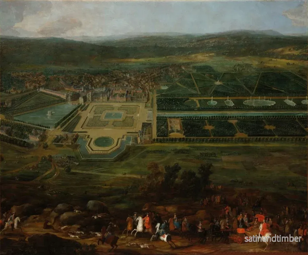 Reproduktion av målningen Vue du château de Fontainebleau - Pierre-Denis Martin - Bild 2
