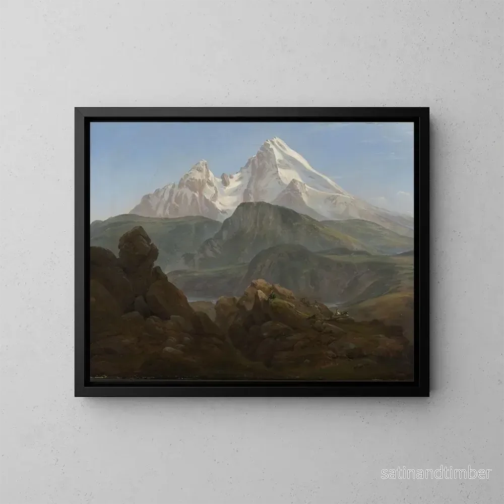 Reproduktion av målningen Le Watzmann - Johan Christian Dahl