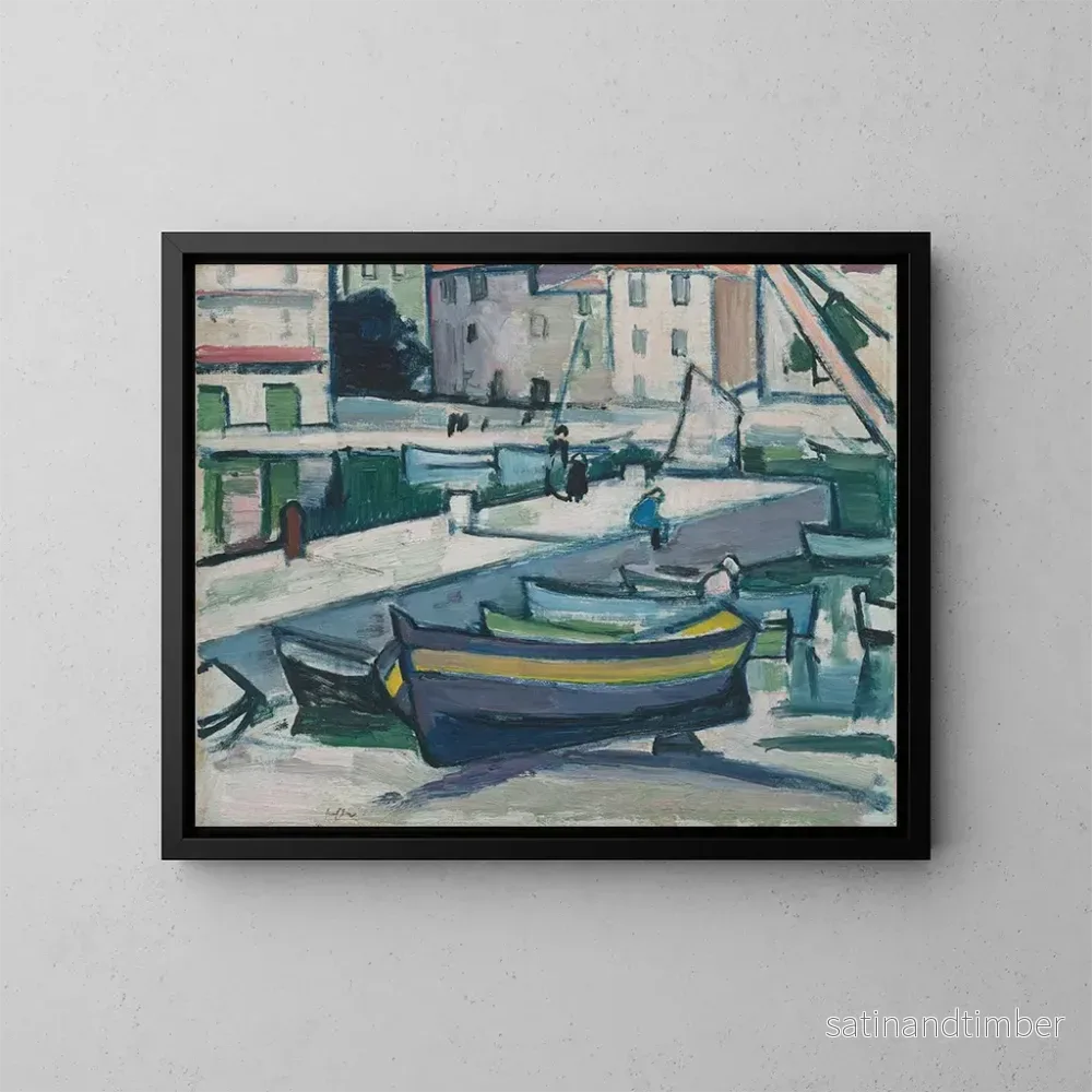 Reproduktion av målningen Le port de Cassis - Samuel John Peploe