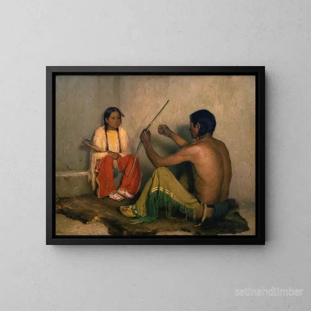 Reproduktion av målningen L'arc brisé - Joseph Henry Sharp