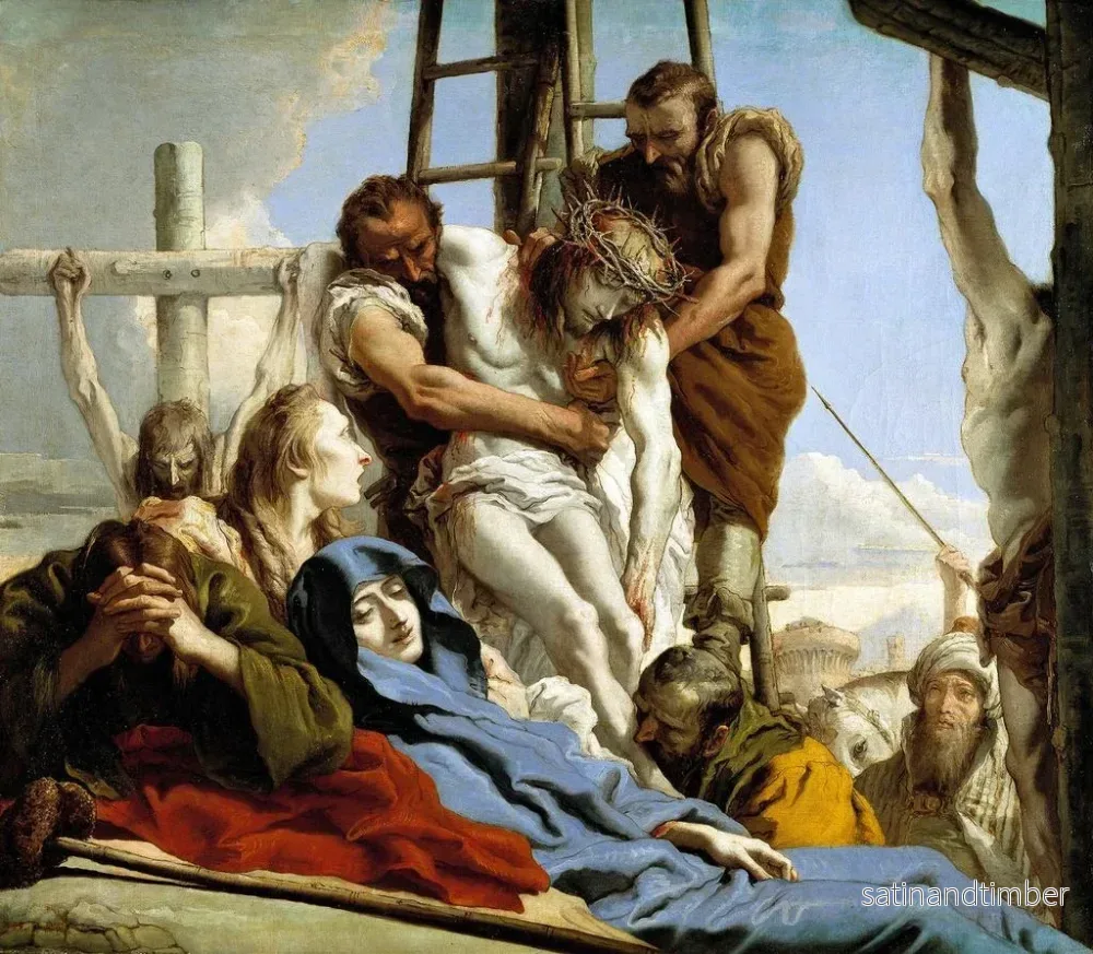Reproduktion av målningen Le Descente de croix - Giovanni Domenico Tiepolo - Bild 2