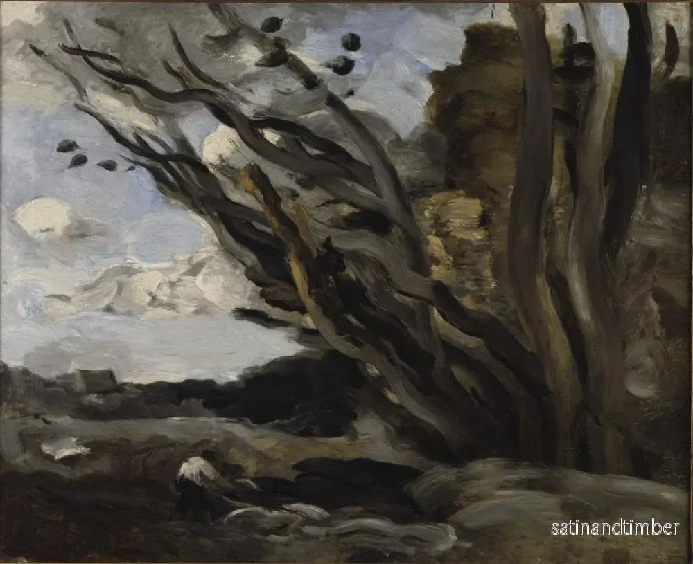 Reproduktion av målningen L'Explosion - Jean-Baptiste-Camille Corot - Bild 2