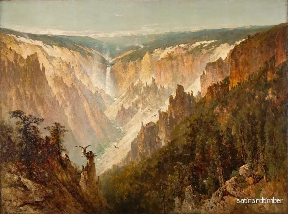 Reproduktion av målningen Le Grand Canyon de Yellowstone - Thomas Hill - Bild 2