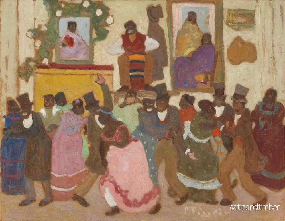 Reproduktion av målningen av Dansande personer - Pedro Figari - Bild 2