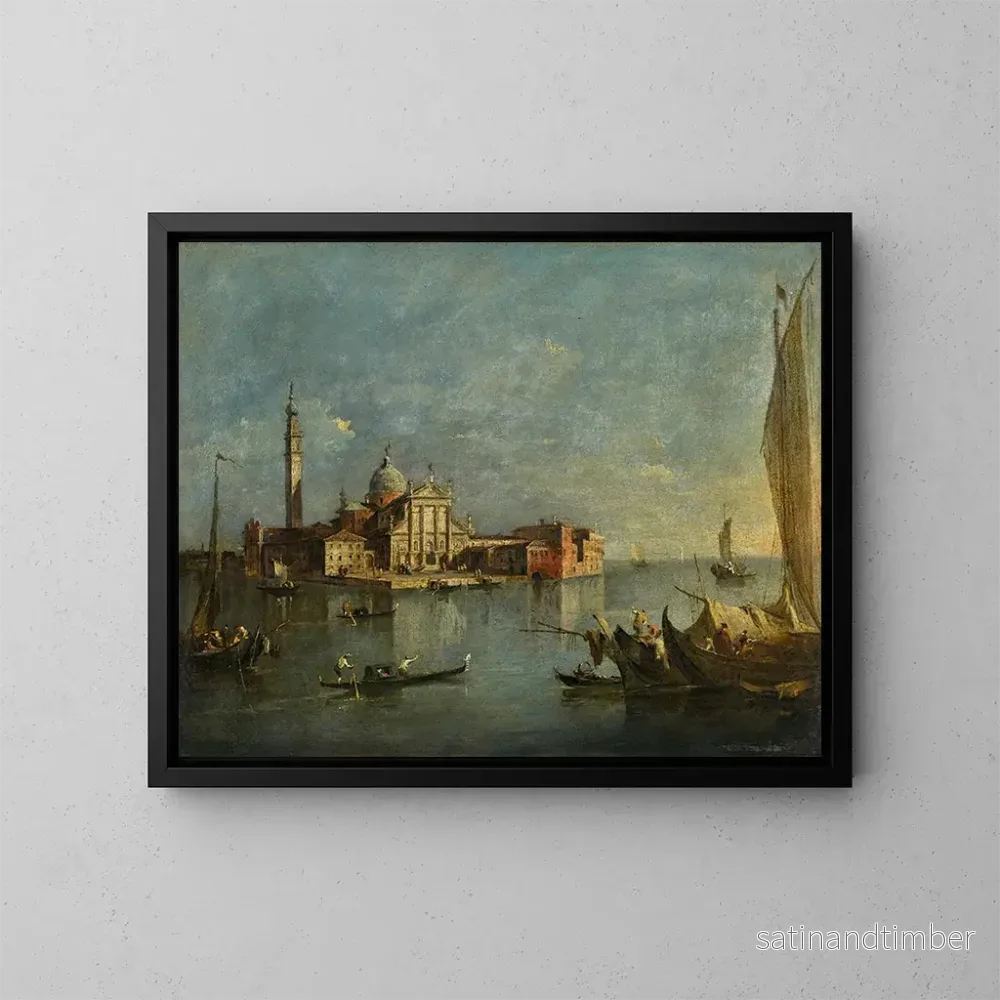 Reproduktion av målningen Venise, vy över San Giorgio Maggiore – Francesco Guardi Reproduktion av målningen Venise, vy över San Giorgio Maggiore – Francesco Guardi