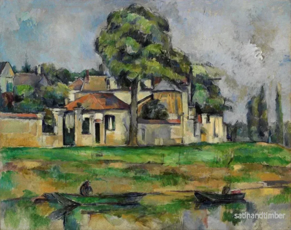 Reproduktion av målningen Bords de la Marne - Paul Cézanne - Bild 2