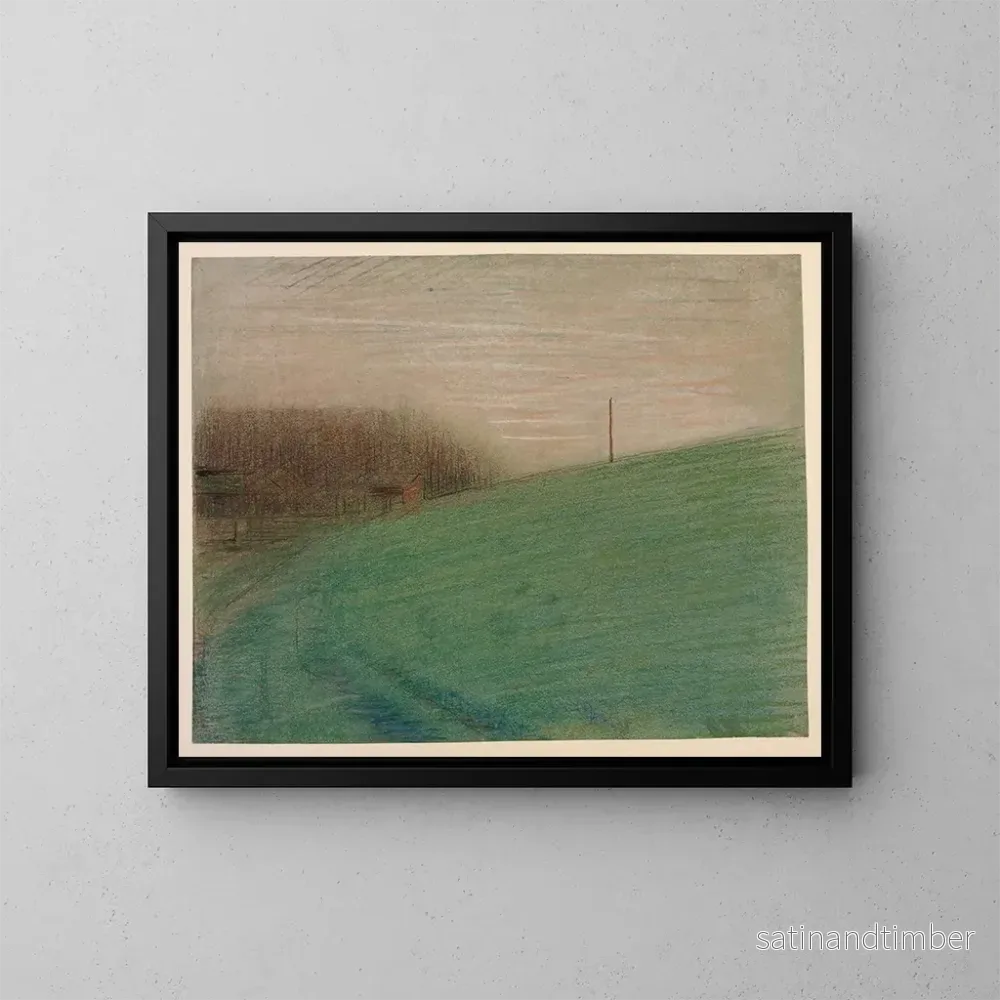 Reproduktion av målningen La Prairie - Georges Seurat