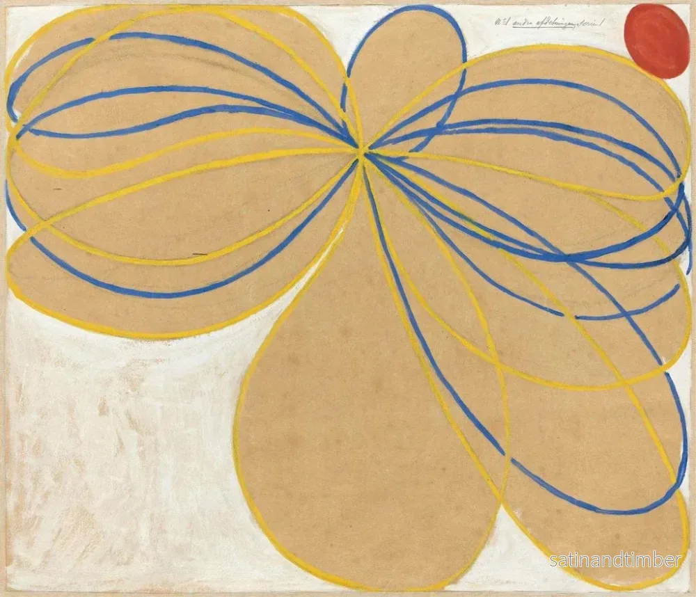 Reproduktion av målningen Låt oss skapa ett vackert konsttryck av "L'étoile à sept pointes n° 1" av Hilma af Klint - Bild 2