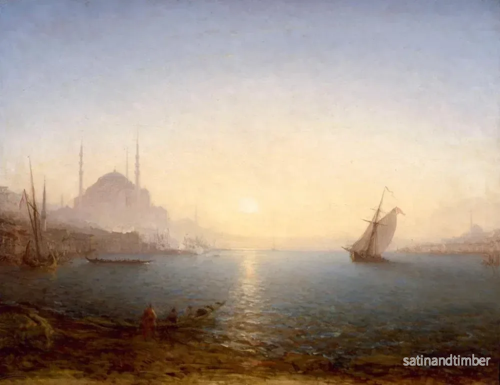 Reproduktion av målningen Constantinople, Hagia Sophia vid soluppgången - Félix Ziem - Bild 2