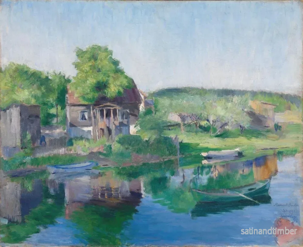Reproduktion av målningen Frère Sandvikselven - Harriet Backer - Bild 2