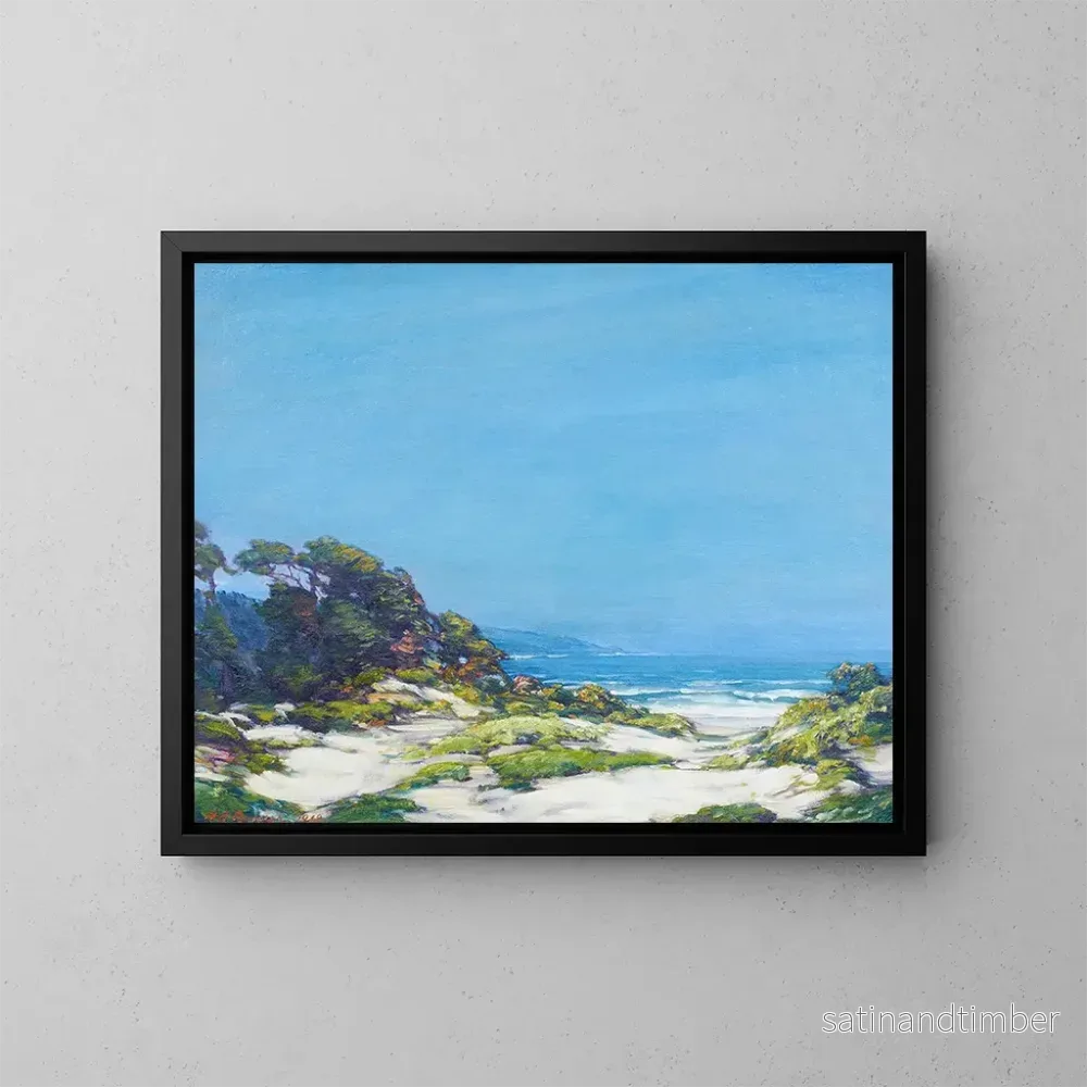 Reproduktion av målningen Côte de Monterey - Henry Joseph Breuer