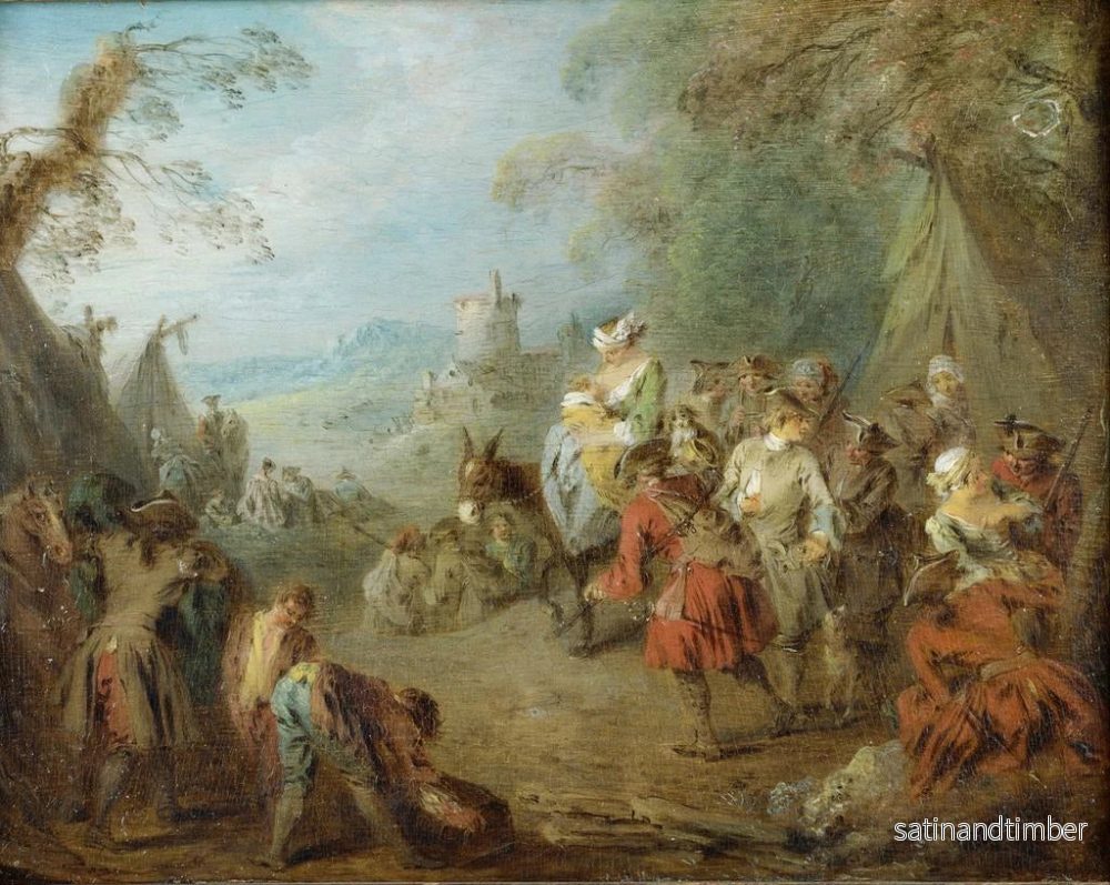 Reproduktion av målningen Campement - Jean-Baptiste Pater - Bild 2