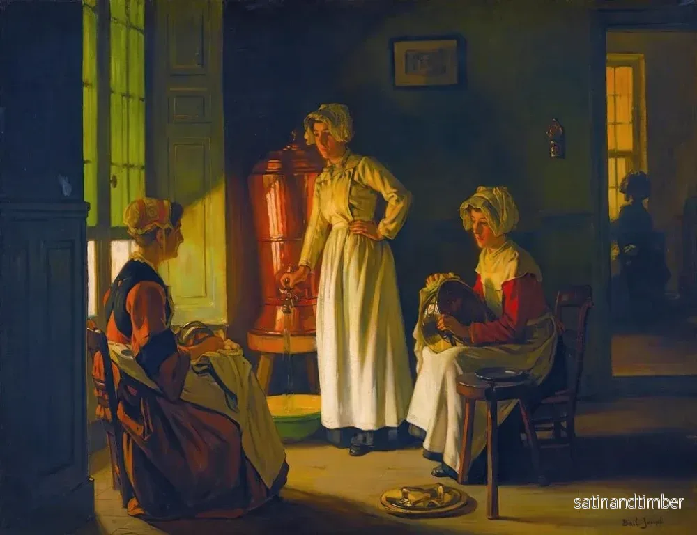 Reproduktion av målningen Les Polisseuses - Joseph Bail - Bild 2