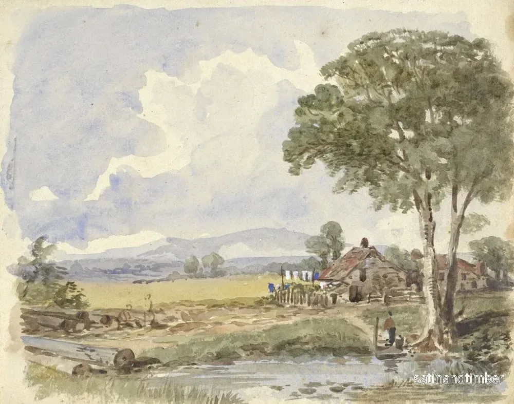 Reproduktion av målningen Landskap med gård - Pieter van Loon - Bild 2