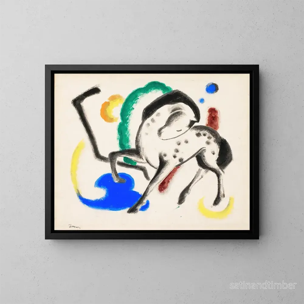 Reproduktion av målningen Häst - Franz Marc