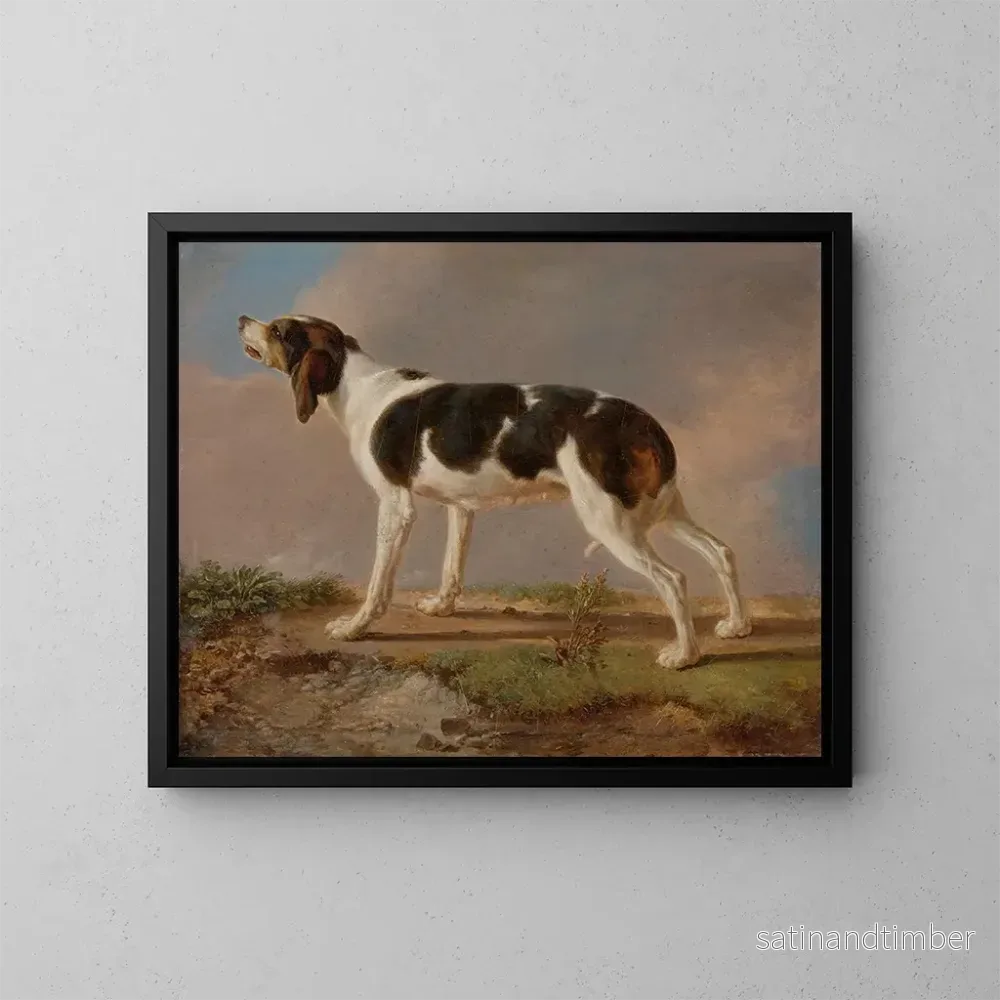 Reproduktion av målningen En jakt hund - Jacques-Laurent Agasse