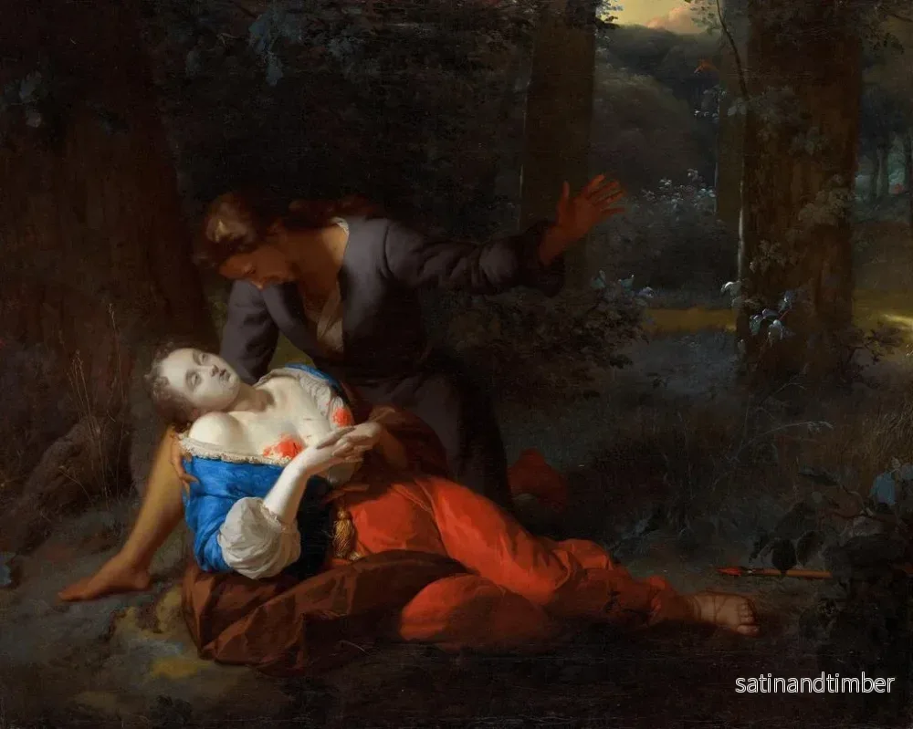 Reproduktion av målningen Céphale och Procris - Godfried Schalcken - Bild 2