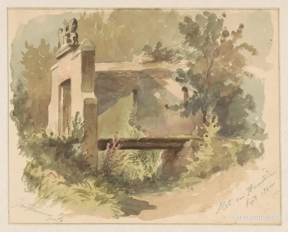 Reproduktion av målningen Rune du château de Heemstede - Jan Striening - Bild 2